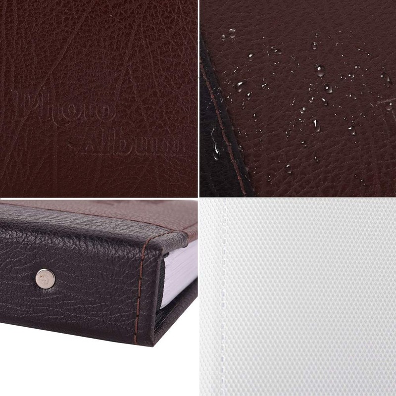 FaCraft 5x7 Photo Album Holds 80 Pieces Photos with Leather