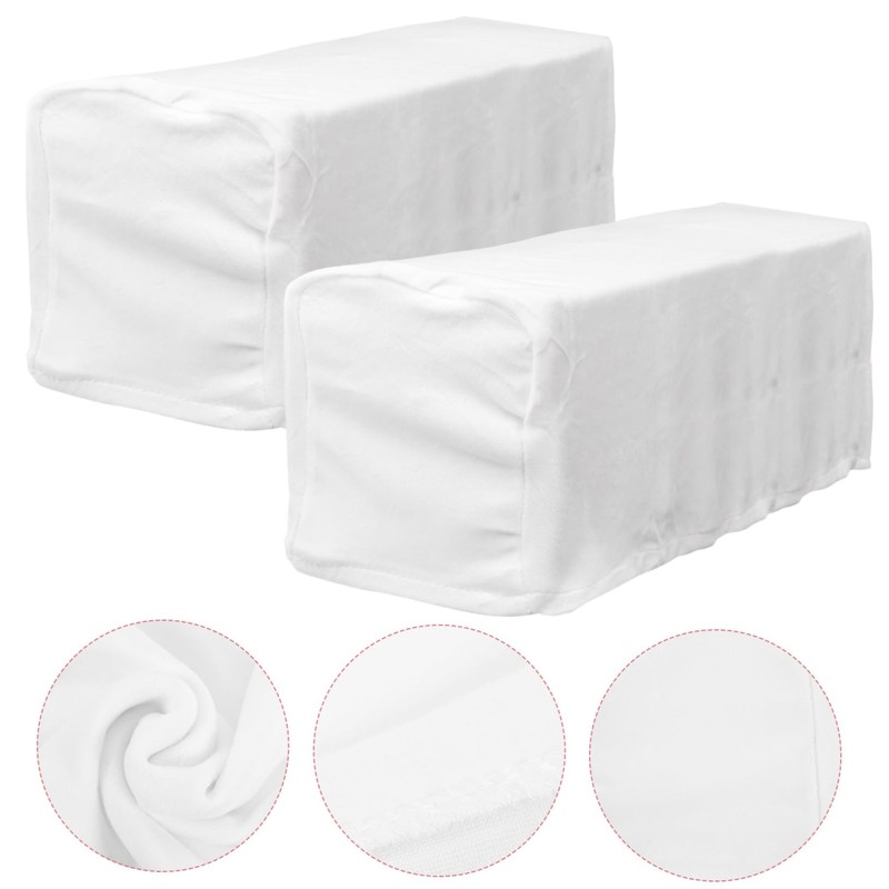 DOITOOL 2sets Stretch Sofa Armrest Covers Protective Slipcovers for Office