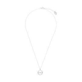 s.Oliver Necklace with Pendant Made of Stainless Steel/925 Sterling Silver for Women, Necklace with Crystal, Comes in Jewellery Gift Box, Sterling Silver, Cubic Zirconia