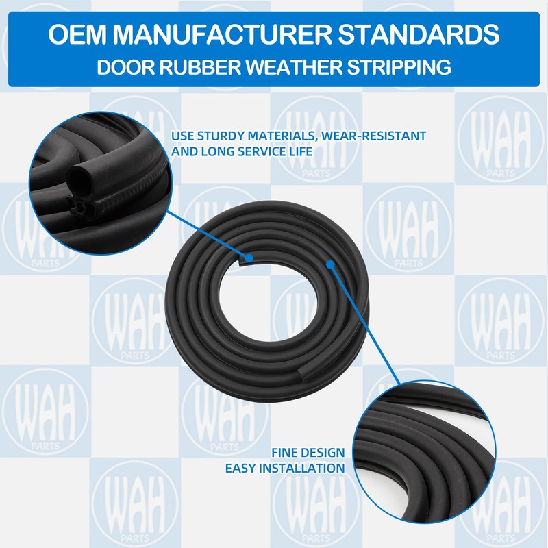 Wahparts Door Weather Stripping Seal Compatible with Peterbilt 379 377
