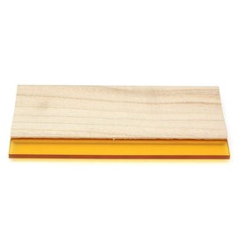 INTBUYING Screen Printing Squeegee Ink Squeegee Scraper 13 inches Long Wooden Widened Oiliness Scraper 75 Durometer 5.2 inches Wide with Rubber Blade and Wood Handle