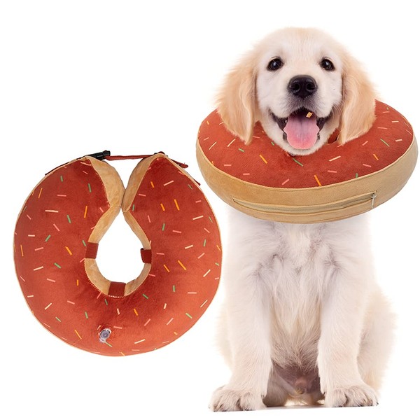 BINGPET Dog Inflatable Recovery Collar - Soft Pet Surgery Collar