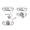 sourcing map Antique Vintage Lock Clasp Right Latch Hook Hasp