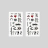 Oottati 2 Sheets Tiny Small Temporary Tattoos For Women Men