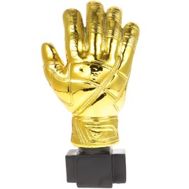 DECHOUS Goalkeeper Golden Glove Trophy Gloves Shape Soccer Match Award Cups for Party Favors Props Rewards Winning Prizes Competitions