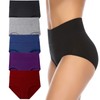 Annenmy Women's High Waist Cotton Underwear Soft Brief Panties Regular
