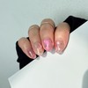 Pink Mental Heart Star Fondant Handmade Nail Tip, Paddy Tip