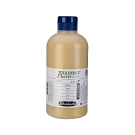 Schmincke - Akademie Acrylic Colour, Gold 500 ml, 23801028, Fine Artist Acrylic Paint, Brilliant, Highly Lightfast and Cadmium-Free, for Acrylic Painting, Mixed Media