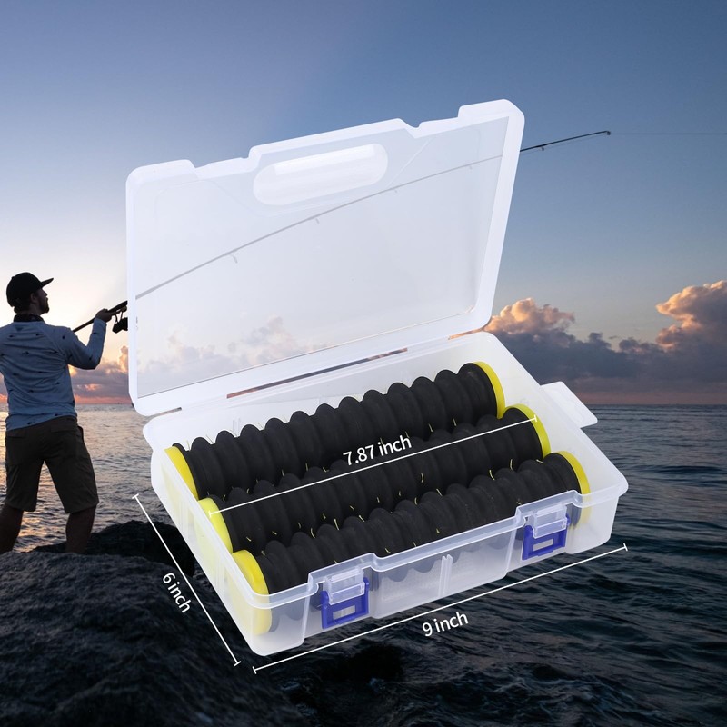 Vefungyan Fishing Line Storage Holders Organizer: 3pcs Fishing Line Spooler