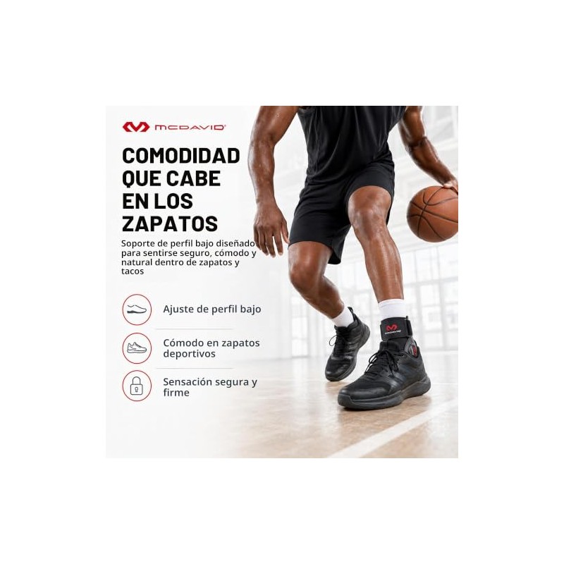 McDavid Bio-Logix Tobillera Prevencin de esguinces, terapia fsica, gran comodidad