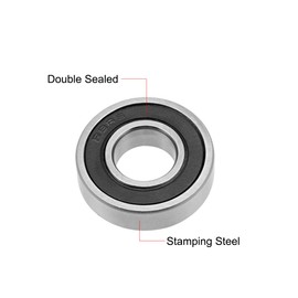 sourcing map Imperial Ball Bearings ABEC-3 Bearing R8-2RS 2Qty