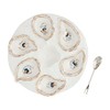 Mud Pie Oyster Server Set; server 10 1/2" dia |