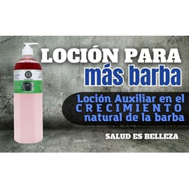 JYE Loción para Crecimiento de Barba, Bigote y Cabello. Fuerza y brillo a tu barba y Cabello, tratamiento natural anticaída. Presentación 1 Litro