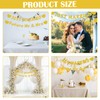 2Pcs Bridal Party Banner, Delicate Golden Wedding Decorations Supplies, Romantic