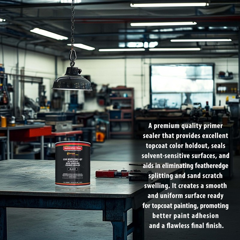 Custom Shop Premium 1K Acrylic Non-Sanding Primer Sealer Paint, Color