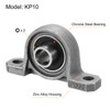 sourcing map 4pcs KP10 Flanged Pillow Block Bearings 10mm Bore,