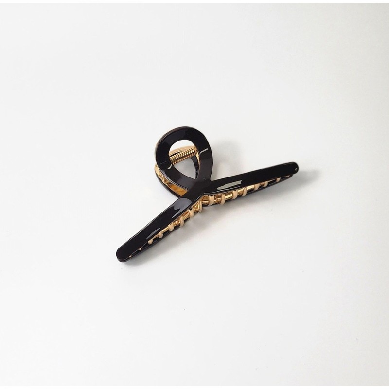 (4 types) Glossy gold point hair pin Snow / (4종)
