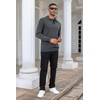 Men's Casual Knit Polo Sweater Classic Long Sleeve Thermal Basic