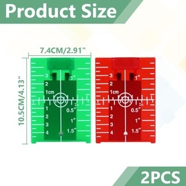 2 Stück Reflektor Laser Zieltafel,Nivellier Laser Zubehör,Decken Laser Zubehör,Laser Zieltafel,Laser Empfänger,Lasermess Zubehör,Dartscheibe Abstand Laser,Für Eine Verbesserung Der Laser-Sichtbarkeit