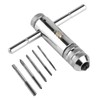 T Handle Tap Wrench Set, Adjustable T-Handle Ratchet Tap Wrench