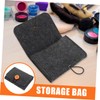 Healeved 2pcs Essential Oil Storage Organizer Felt Pouch for Bottles