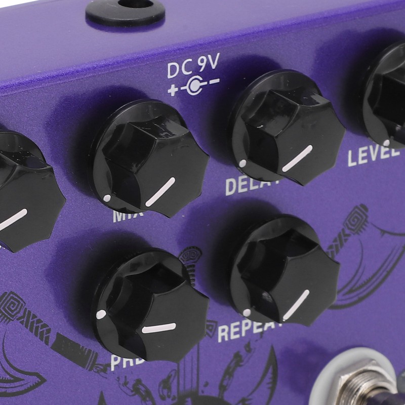 Guitar Effect Pedal Reverb Digital Delay 2 in 1 True