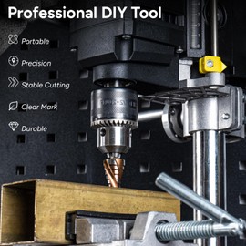Bestwork M35 Cobalt Step Drill Bit Set, Four Spiral Flute Unibit Step Drill Bits (1/8"-7/8") Wear-Resistant TiAlN Coated, 1/4" Hex Shank for Metal, Carbon Steel, Stainless Steel, Wood, Plastic (3Pcs)