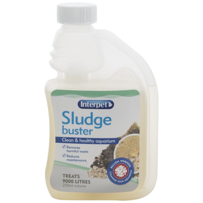 Interpet Sludge Buster Aquarium Treatment, 250 ml, Removes Harmful Waste,