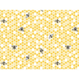 SFAG Bumblebees and Honeycomb Tissue Paper - 20 inches x30 inches Sized Sheets (12 Sheets), Yellow, 20 inches x 30 inches , Bees