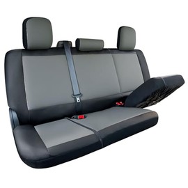 LPI Truck Grey Truck Bench Seat Cover Fits All Full-Size Silverado F-150 Ram Sierra Titan Tundra Pickup Trucks, Folding Bench or Standard Bench Seats, 600D Oxford Fabric with Faux Leather