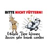 Ontrada Tin Sign 20 x 30 cm Curved "Bitte Nicht