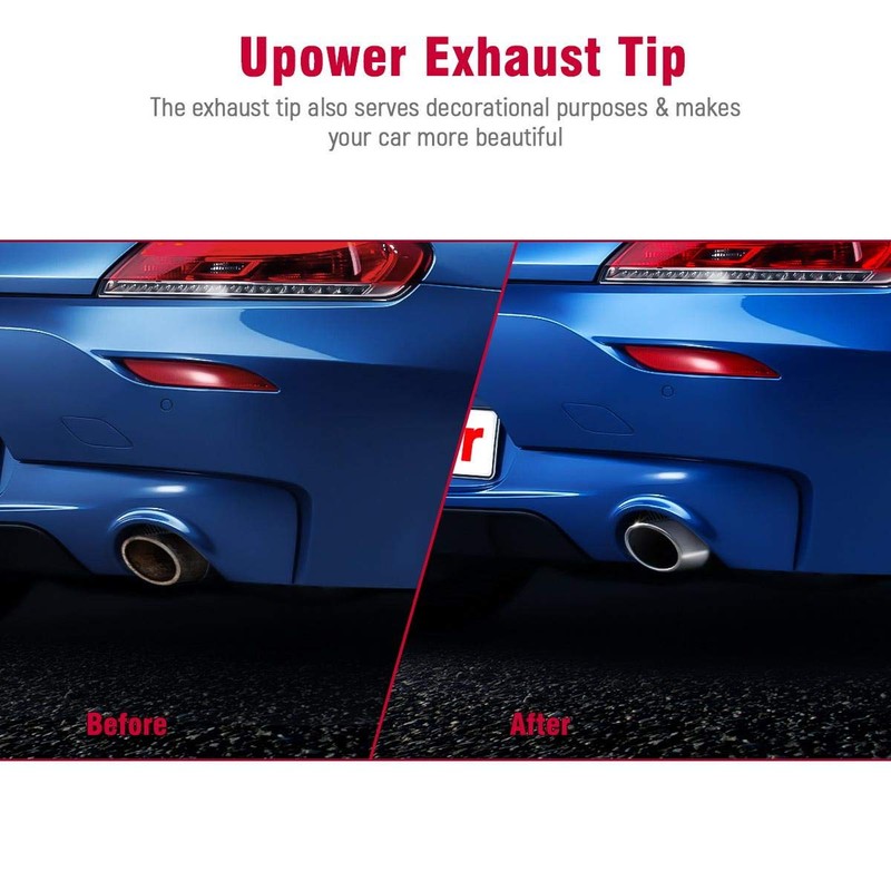 Upower 5" Inlet 10" Outlet Exhaust Tip 5 to 10