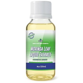 MYOC Moringa Leaf Liquid Extract | Cosmetic Grade Botanical Ingredient | Non-Edible | Herbal Extract for DIY Skincare & Haircare | 120ml / 4.05 Fl Oz