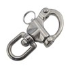 Pair 3-1/2inches Swivel Eye Snap Shackle Quick Release Bail Rigging