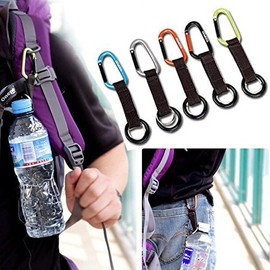 CellCase Portable Water Bottle Drink Buckle Hook Holder Clip Key Chain Ring Carabiner for Camping Hiking Traveling