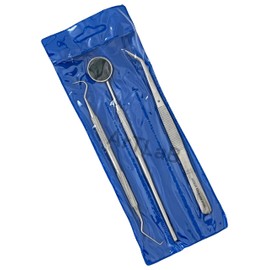 ARTLAB-Dental Hygiene Set - 3pcs Basic Dental Instruments Stainless Steel Dental Tooth Pick, Mouth Mirror,Cotton Plier - Dentists Tools Set is Ideal for Personal Use (6)