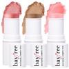 KIMUSE Multi Stick Trio Face Makeup, Cream Blush Stick for