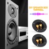 2 Pcs Black Speaker Box Terminal Cup 3 Inch 2-Way