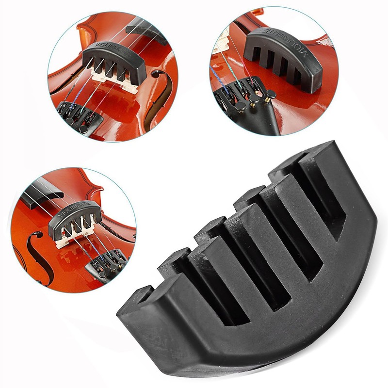 Cisixin Praxis Mute for Violin, Violin Mute Silencer, Electro-Acoustic Guitar