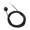Fitness Gym Replacement Cable, Black Replacement Gym Cable for Homes