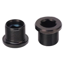 Bike Crank Screw Rust Proof Metal Chain Wheel Nut Bike Crankset Arm Fixing Screw for Road Bikes 2pcs Black