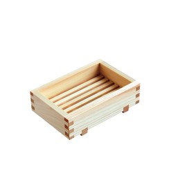 ヤマコー ソープディッシュ ひのき石けん箱 小 12.5×3.5×8.5cm 85646