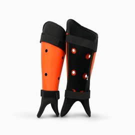 SPLAY Club Hockey Shin Pads Small Shin Guard, Light & Durable Shell, Provides Protection to Pads, Strap for Tight Fit, Soft Foam Inner