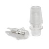 Clamping Nipple for Textile Cable, Strain Relief, Transparent, M10 x