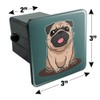 GRAPHICS & MORE Pug Sticking Out Tongue Tow Trailer Hitch