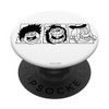 Dennis, Gnasher & Minnie The Minx Grins PopSocket