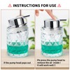Bathroom Glass Soap Dispenser with Durable Rust-Proof Plastic Liquid Pump