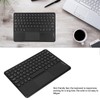 10in Wireless Bluetooth Touchpad Keyboard Retro Round Keycap Ergonomic Magnetic