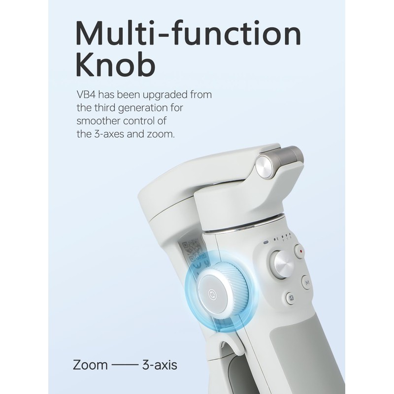 FeiyuTech VB 4 Kit - Smartphone Gimbal with 8.4''Extendable Rod,Bag,