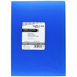 grafoplas 1461730 – 50 Sleeves, Foolscap, Tapas Folder PP, Blue